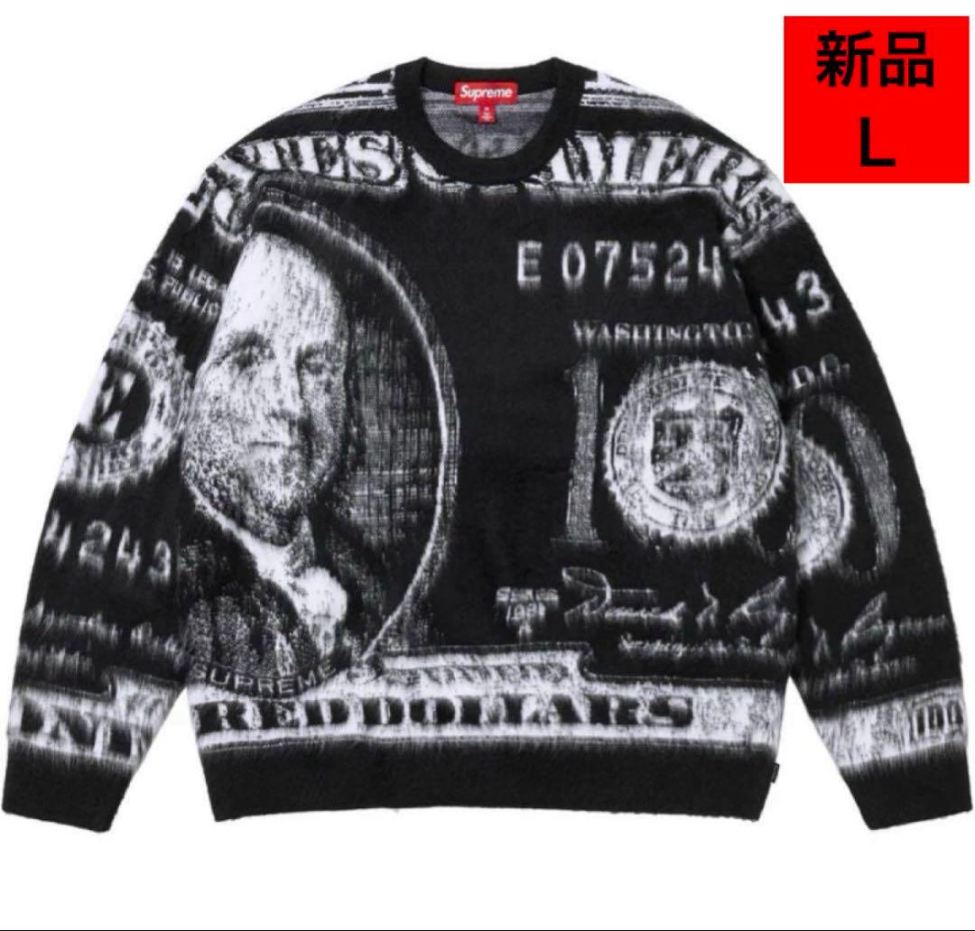 新品 supreme Money Sweater Black Lサイズ