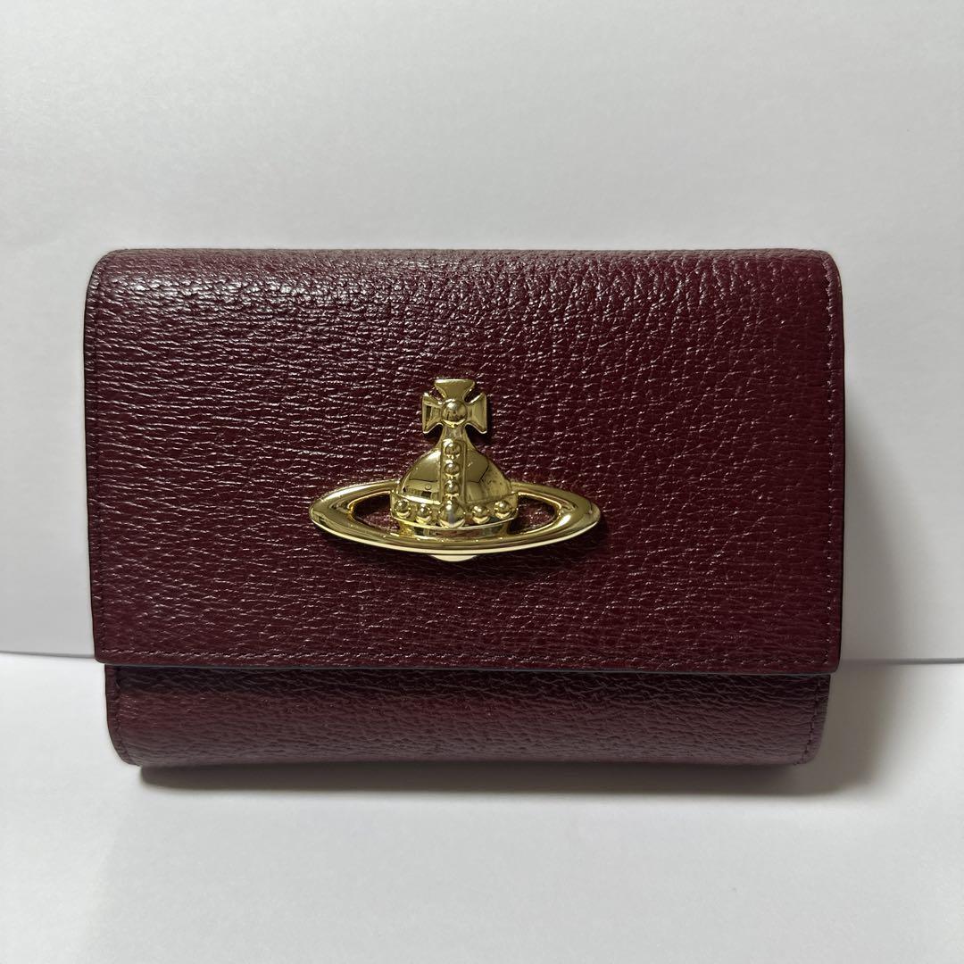 美品 Vivienne Westwood三つ折り財布 ワインレッド aaaaa様専用】Vivienne Westwood 三つ折財布 ワインレッド