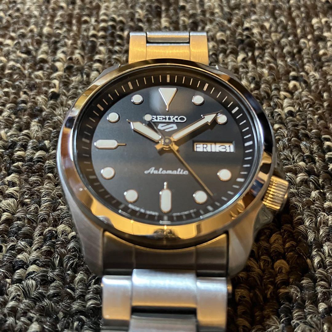 SEIKO セイコー 5 ダイバールック ブラック文字盤 自動巻き 中古品