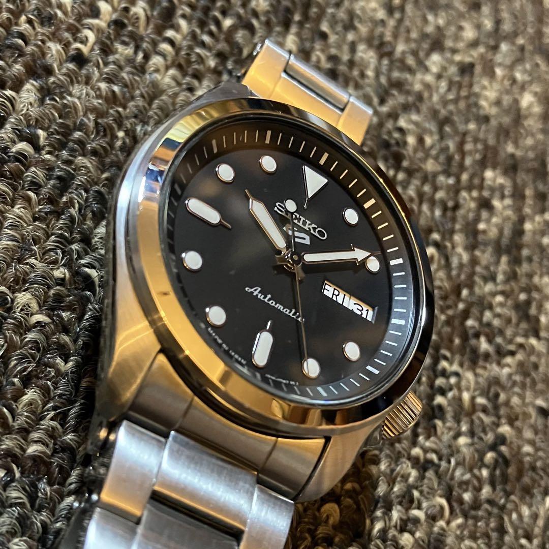 SEIKO セイコー 5 ダイバールック ブラック文字盤 自動巻き 中古品