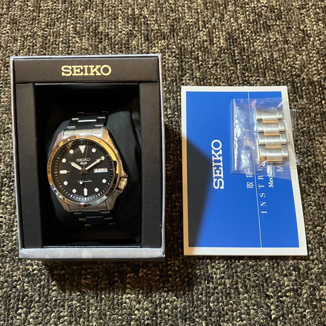 SEIKO セイコー 5 ダイバールック ブラック文字盤 自動巻き 中古品