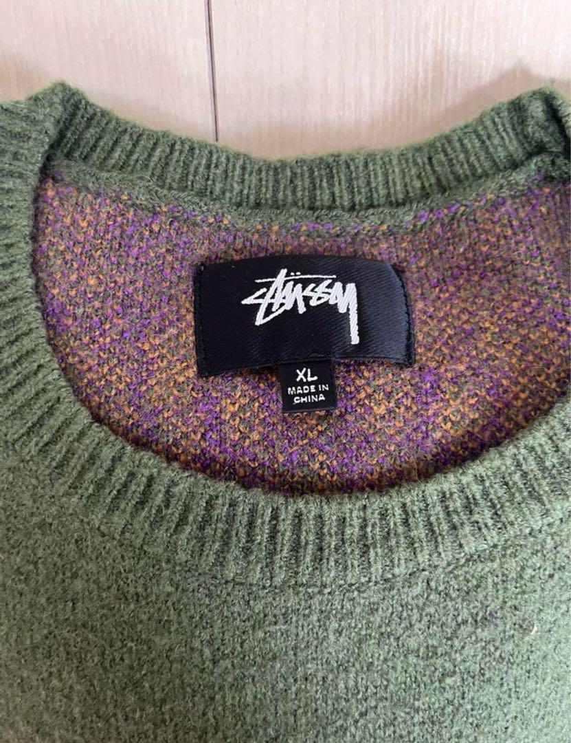 stussy ニット セーター ペイズリー クルーネック