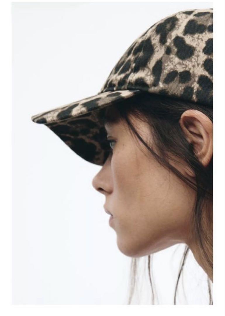 新品タグ付き⭐︎ZARA アニマルプリント ツイルキャップ 新作 正規品