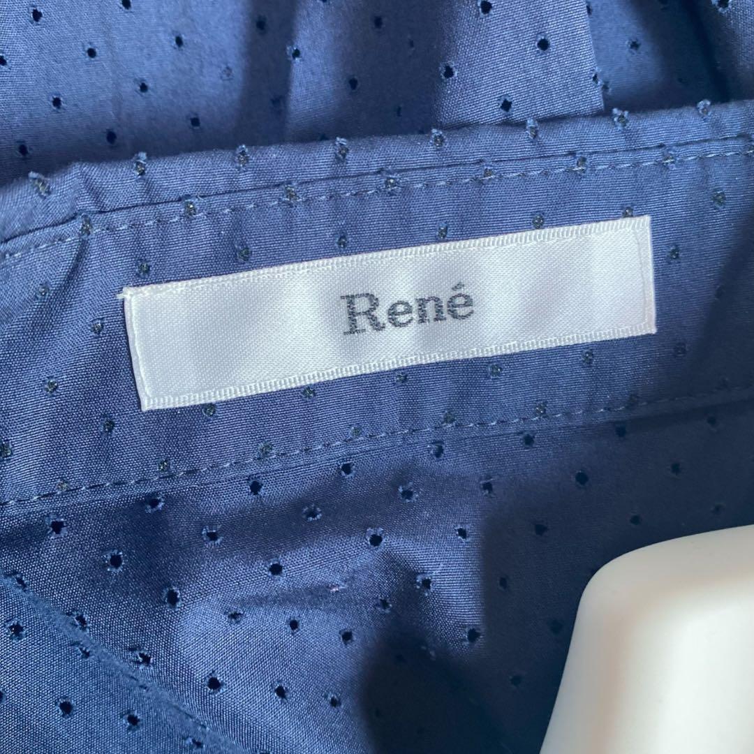 Rene ルネ TISSUE社製 パンチング フリル ワンピース