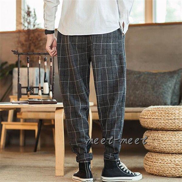 ワイドパンツ メンズ チノパン チェック柄パンツ サルエルパンツ 71 Off ワイドパンツ メンズ チノパン チェック柄パンツ サルエルパンツ 71 Off