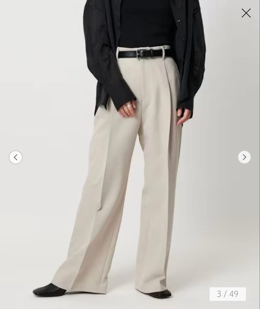 ＜MARW UNITED ARROWS＞タック ストレートパンツ