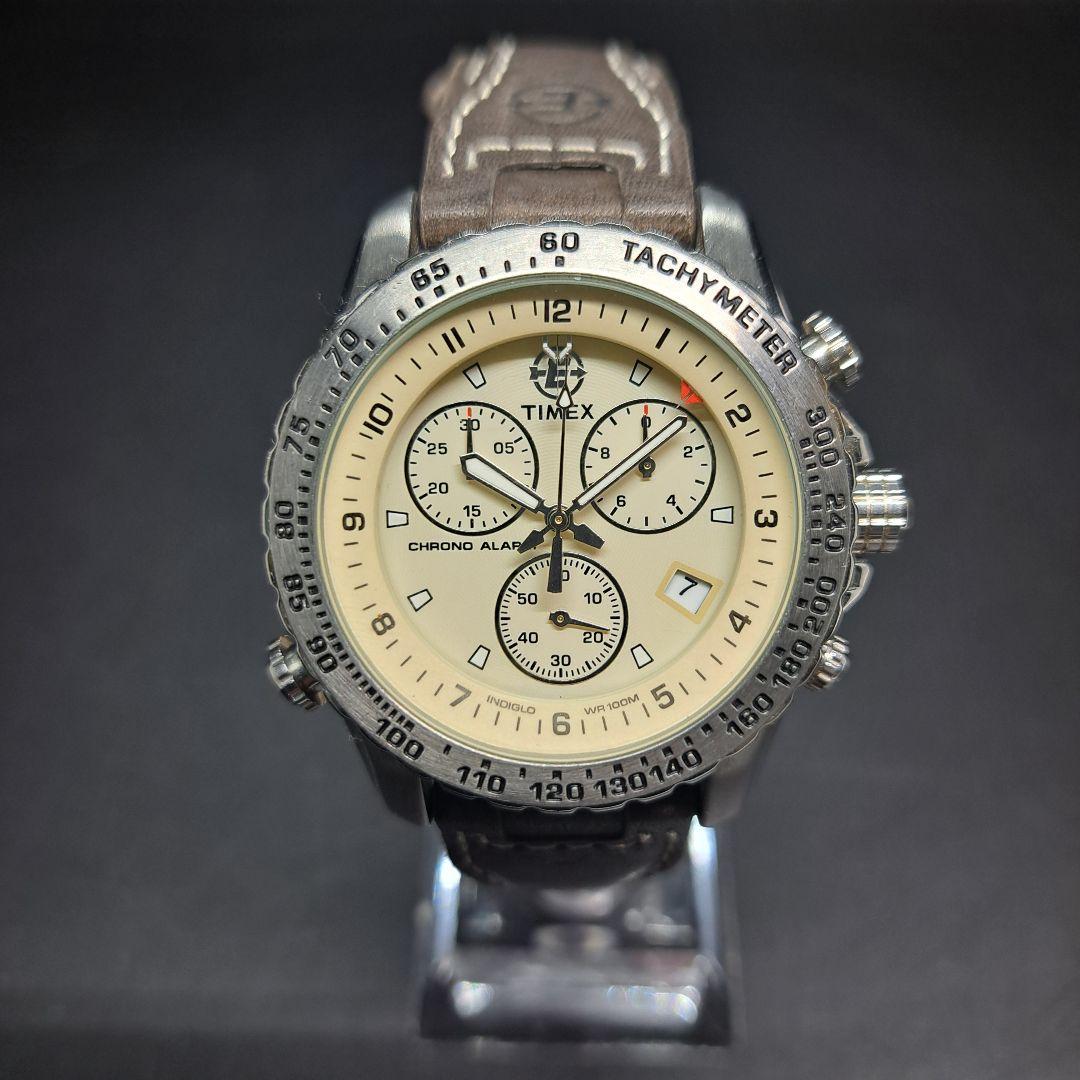 美品　TIMEX　タイメックス　クロノグラフ　メンズ　時計
