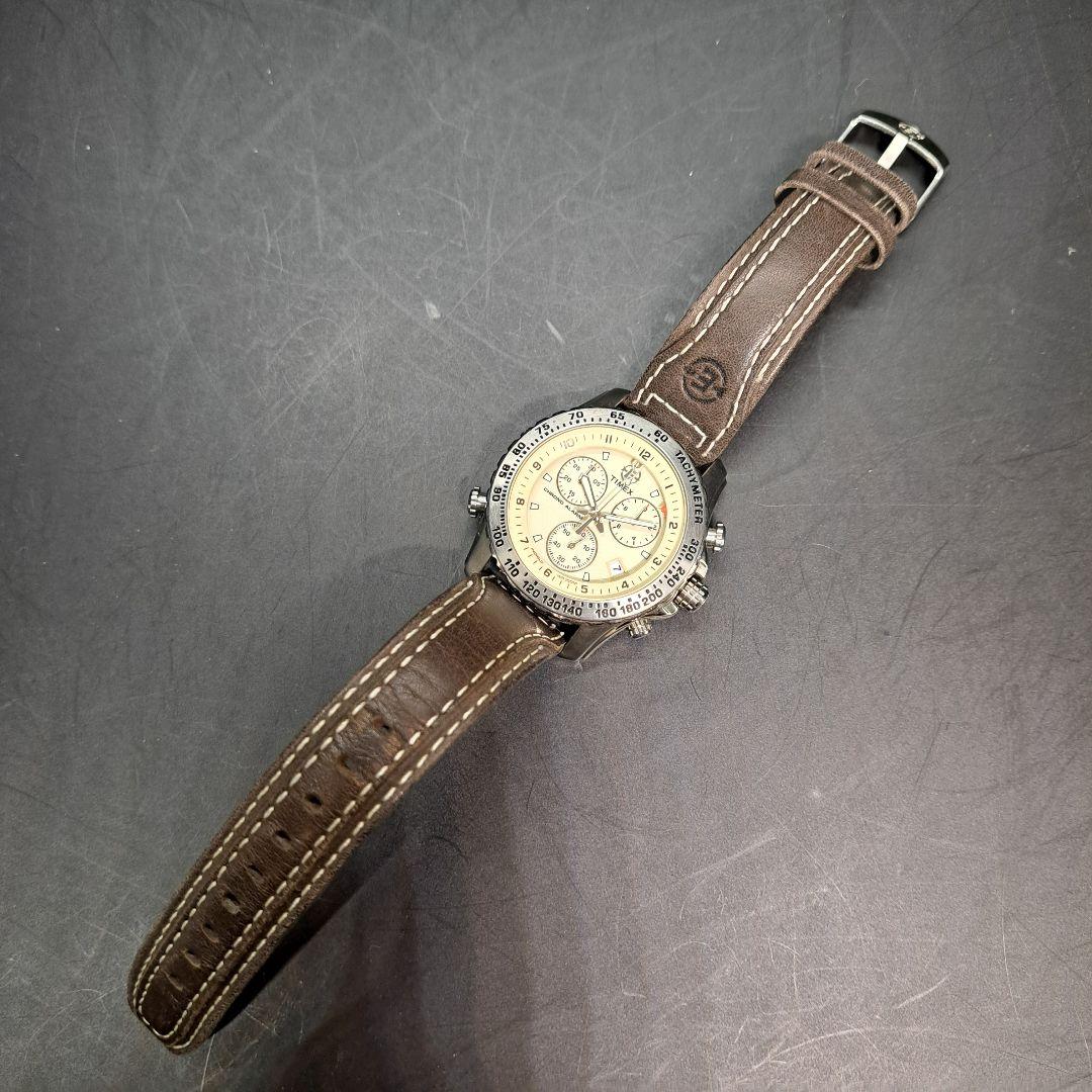 美品　TIMEX　タイメックス　クロノグラフ　メンズ　時計