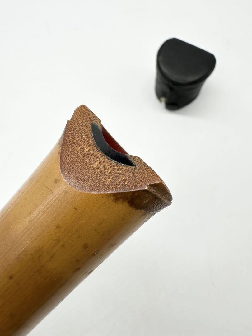尺八　玉井竹仙 作　都山流　全長74センチ　古美術　和楽器　袋付き 尺八 玉井竹仙 作 都山流 全長74センチ 古美術 和楽器 袋付き