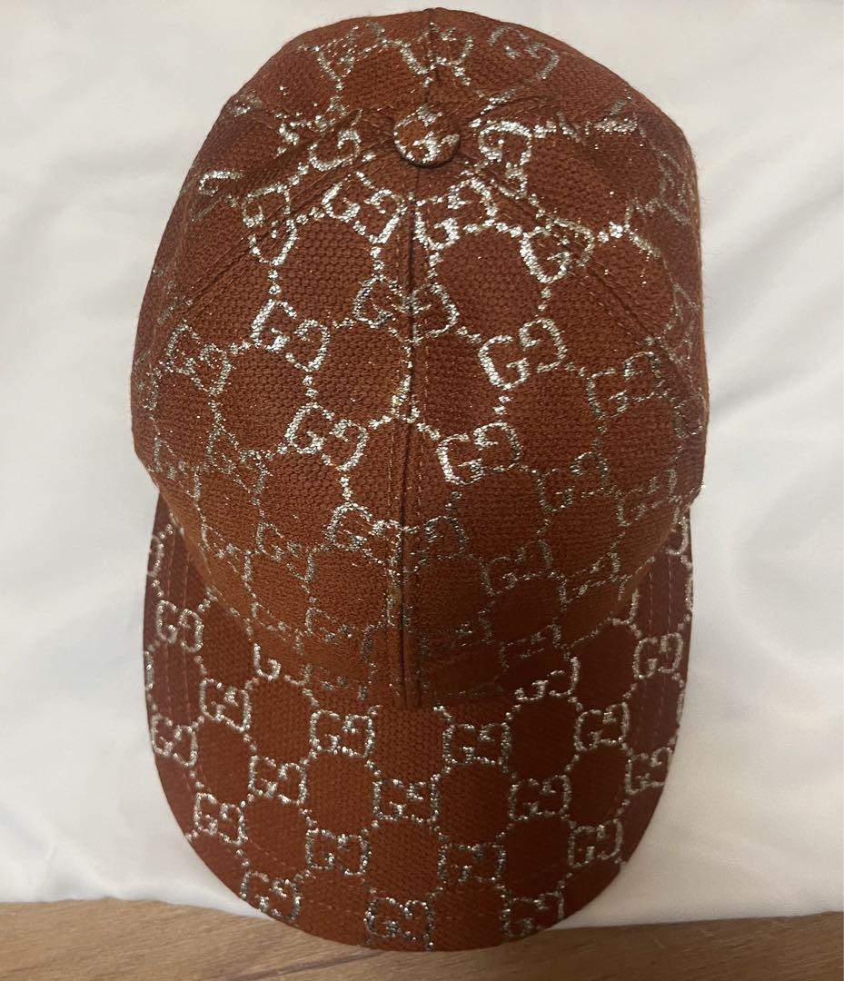 【369さま専用】GUCCI ブラウンGGパターン キャップ