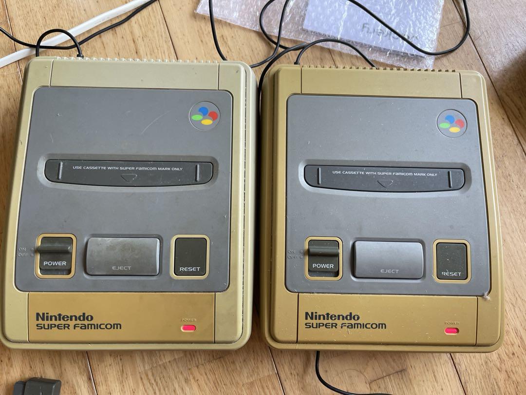 ジャンク スーパーファミコン 本体 2台 コントローラー4個