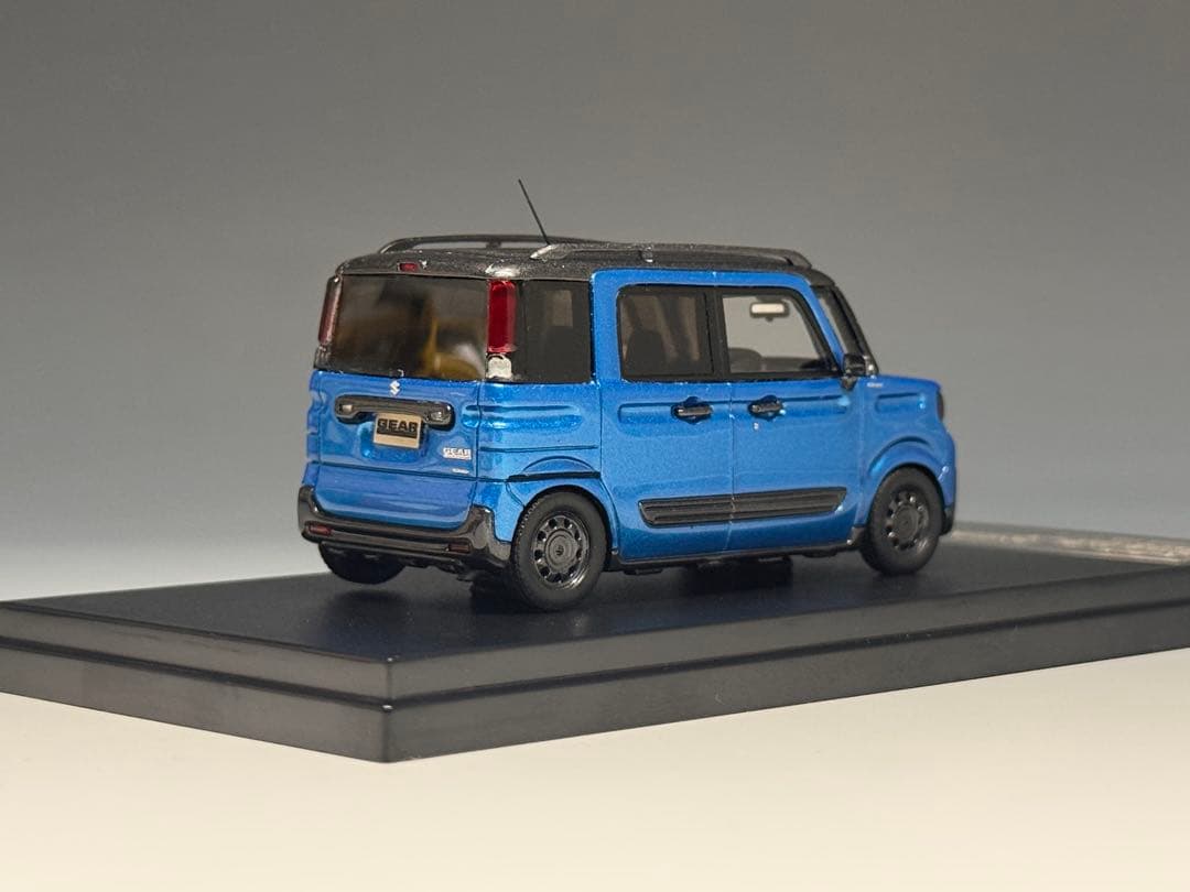 HS 1/43 スズキ スペーシア ギアXZ ターボ 2019 ブルー ツートン