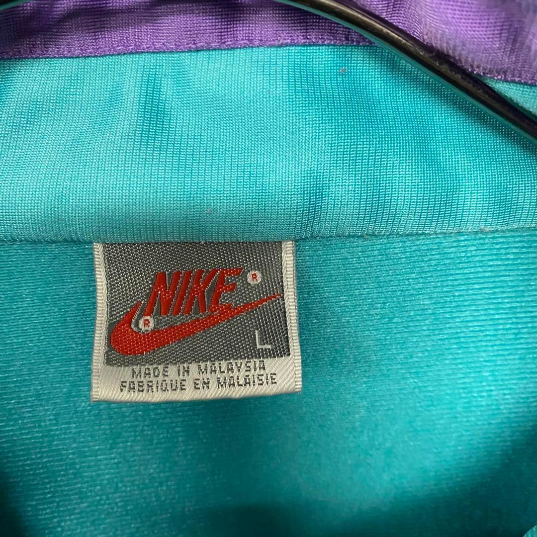 90s☆古着☆【ナイキ 刺繍ロゴ】トラックジャケット ジャージ メンズXL 90s☆古着☆【ナイキ 刺繍ロゴ】トラックジャケット ジャージ メンズXL