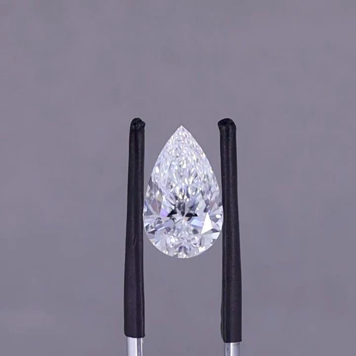 5.00ct G-VS1ペアシェイプラボグロウンダイヤモンド