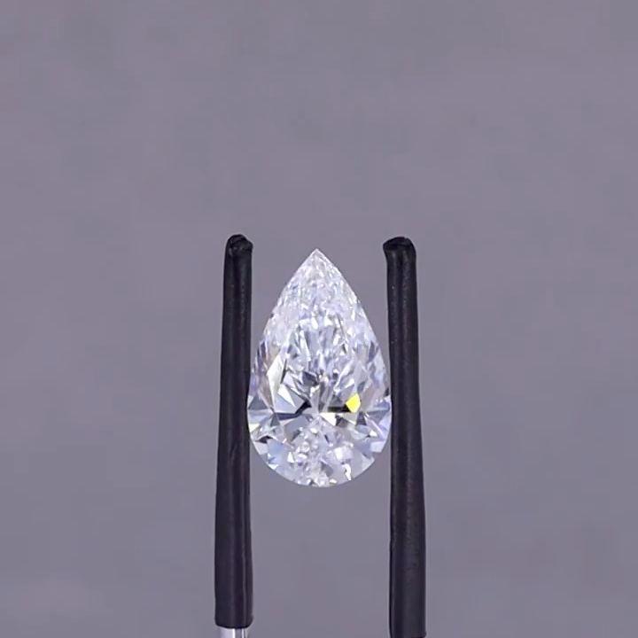 5.00ct G-VS1ペアシェイプラボグロウンダイヤモンド