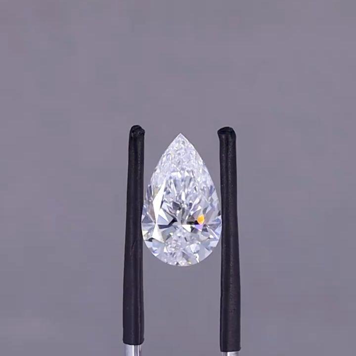 5.00ct G-VS1ペアシェイプラボグロウンダイヤモンド