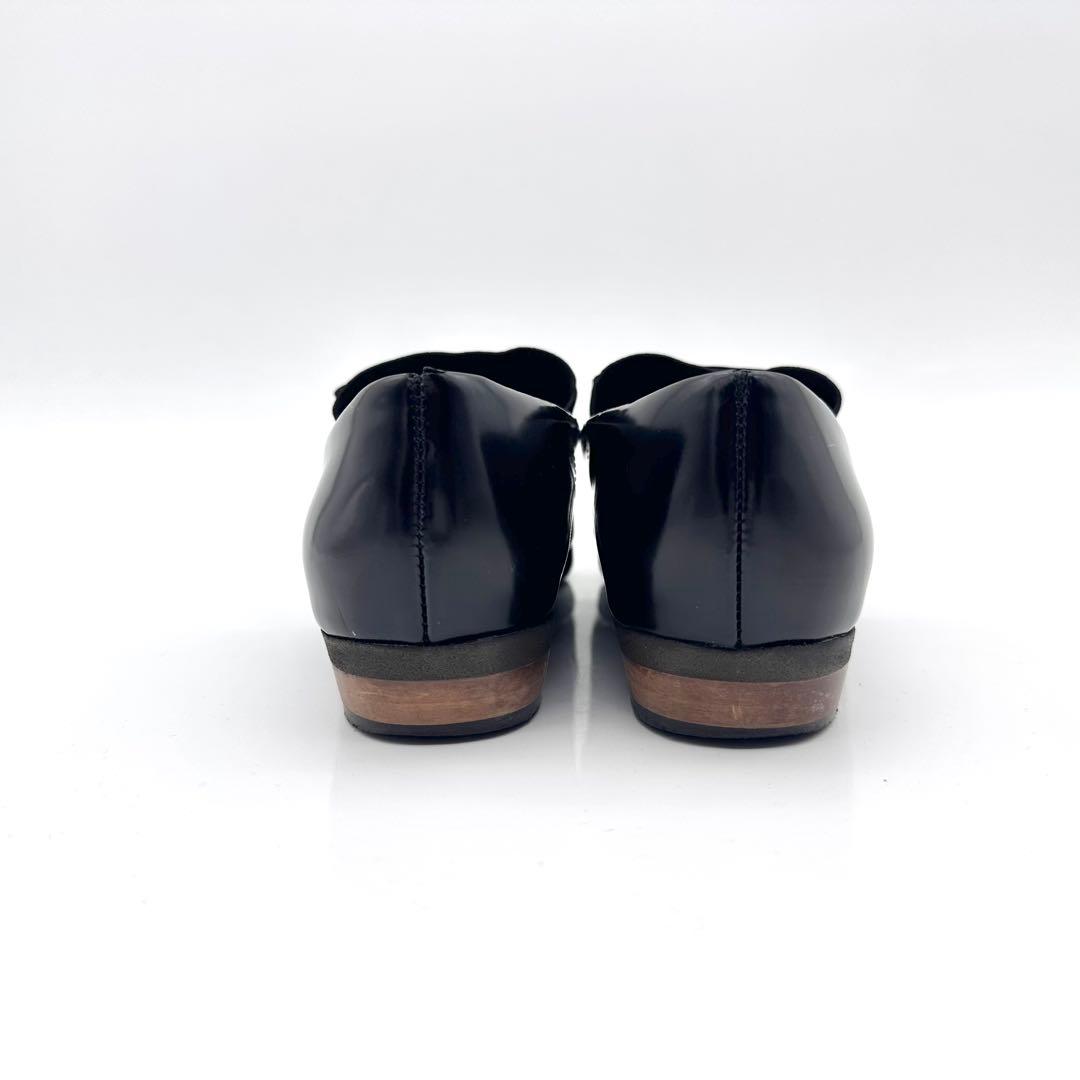 【美品】ファビオルスコーニ ローファー ブラック レザー タッセル フリンジ 【美品】ファビオルスコーニ ローファー ブラック レザー タッセル フリンジ