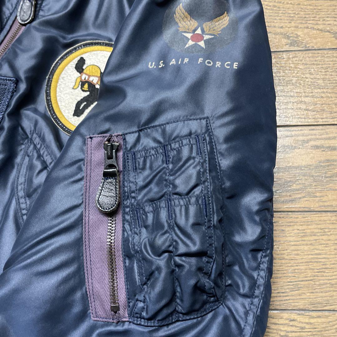 ザ　リアルマッコイズ パッチ付きフライトジャケットサイズ40美品