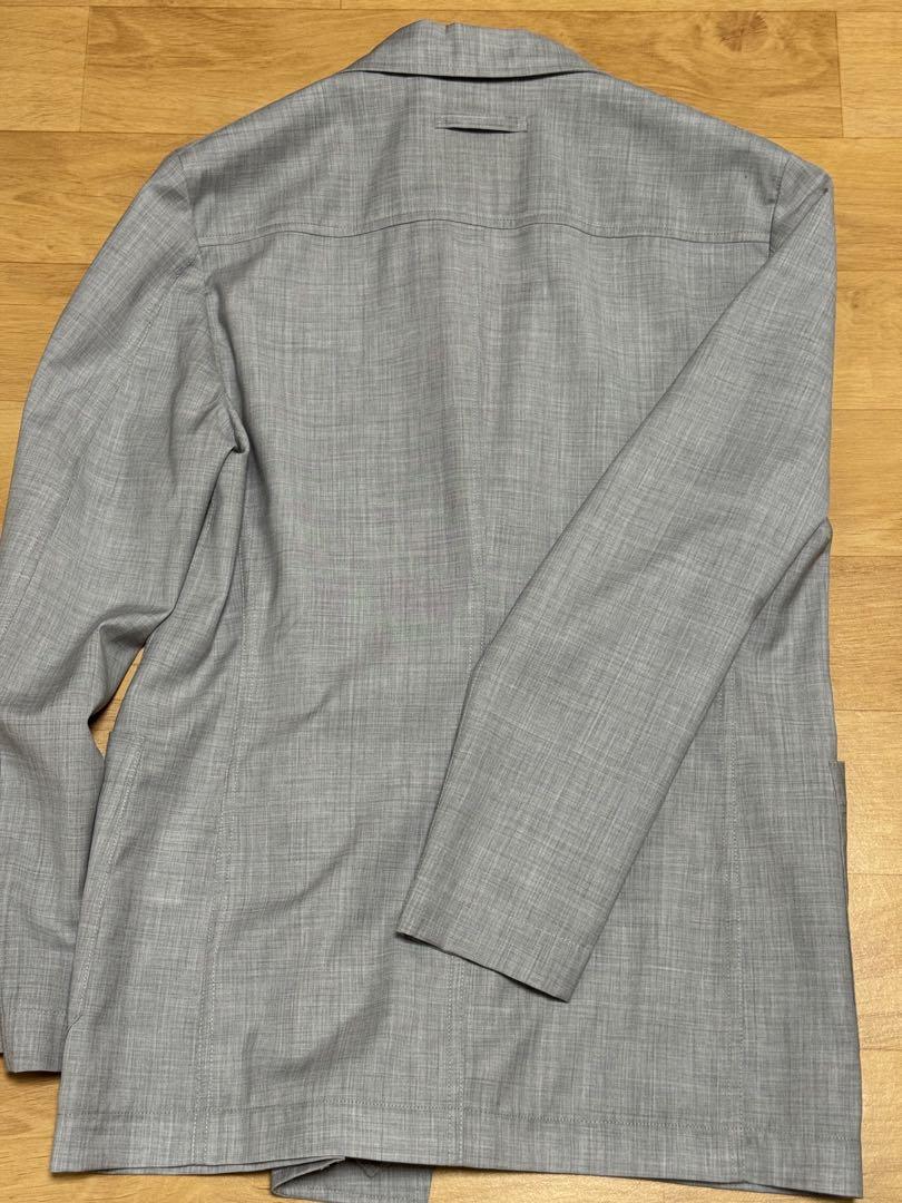T-JACKET ライトグレー ダブルブレストジャケット