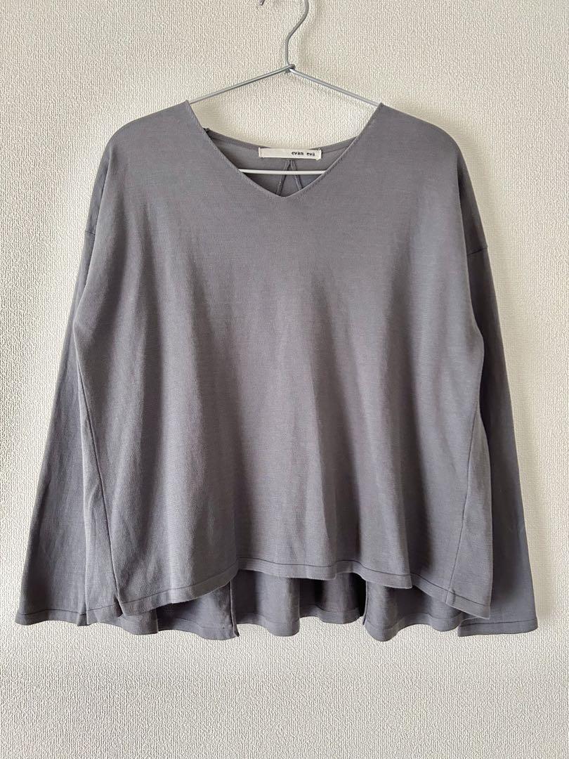 【美品】evam eva エヴァムエヴァ Vネック ニット サイズ2