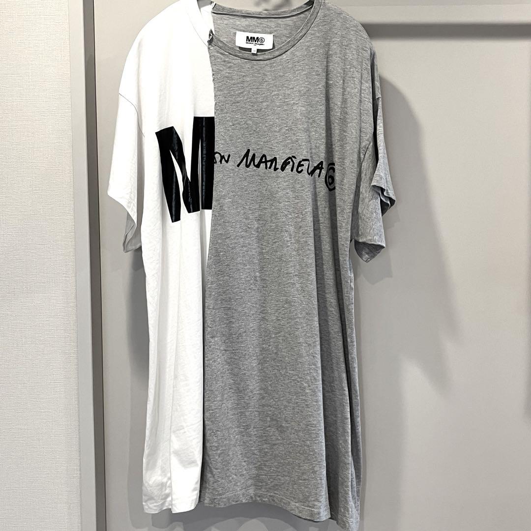 送料関税込み☆MM6 MAISON MARGIELA ロゴ Tシャツワンピース MM6 ワンピース Maison Margiela(エムエムシックス メゾン