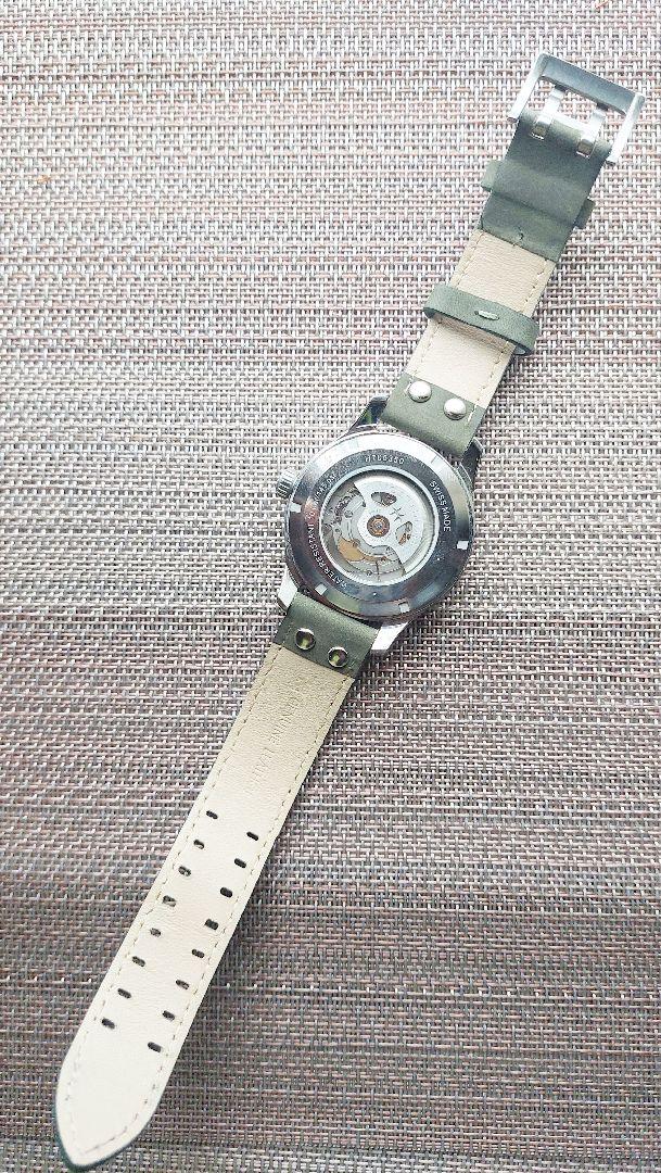 美品 hamilton ハミルトン カーキフィールド　デイデイト　H705350