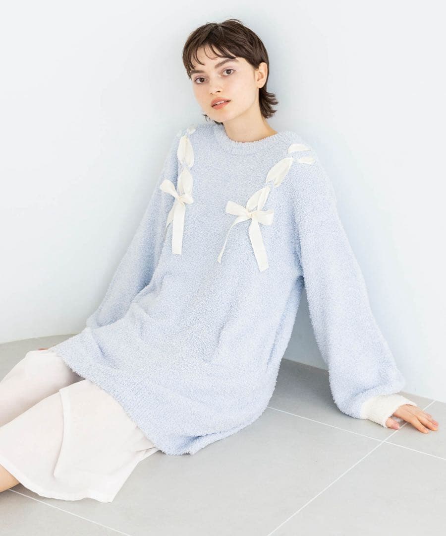 Moon Tan モールニットワンピース パジャマ ルームウェア ナルエーM Moon Tan