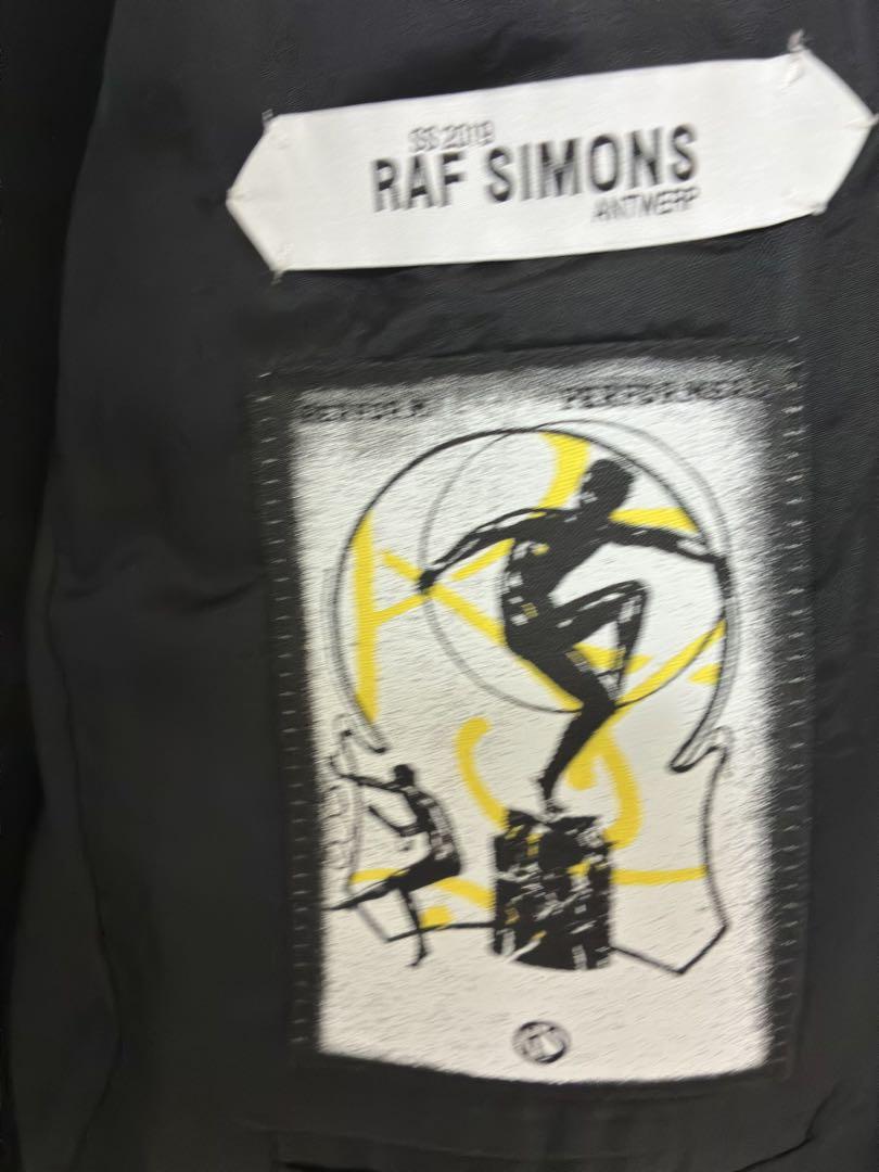 RAF SIMONS ブラック テーラードジャケット 2019ss