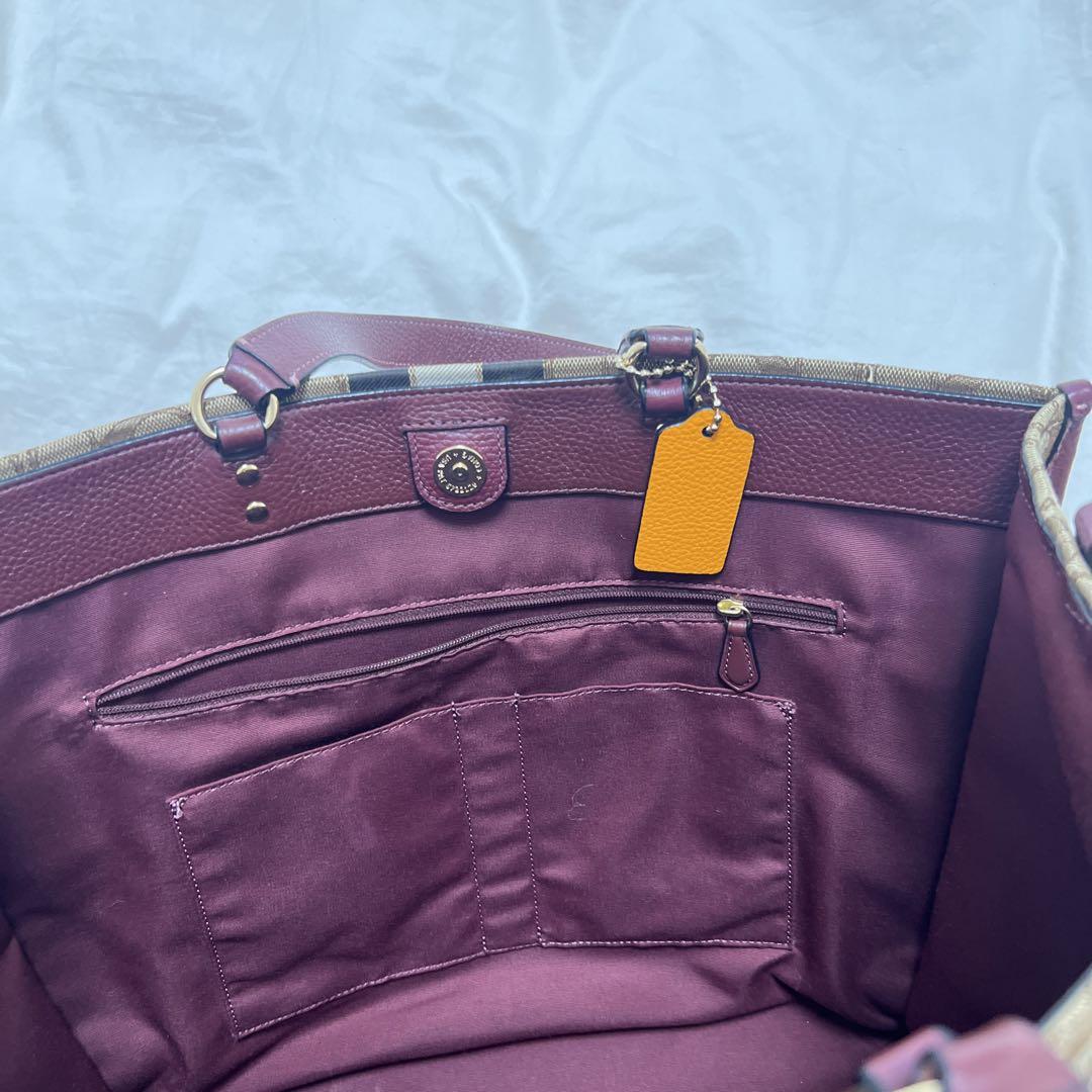 大容量 coach コーチ デンプシー まちもあるので荷物沢山入り