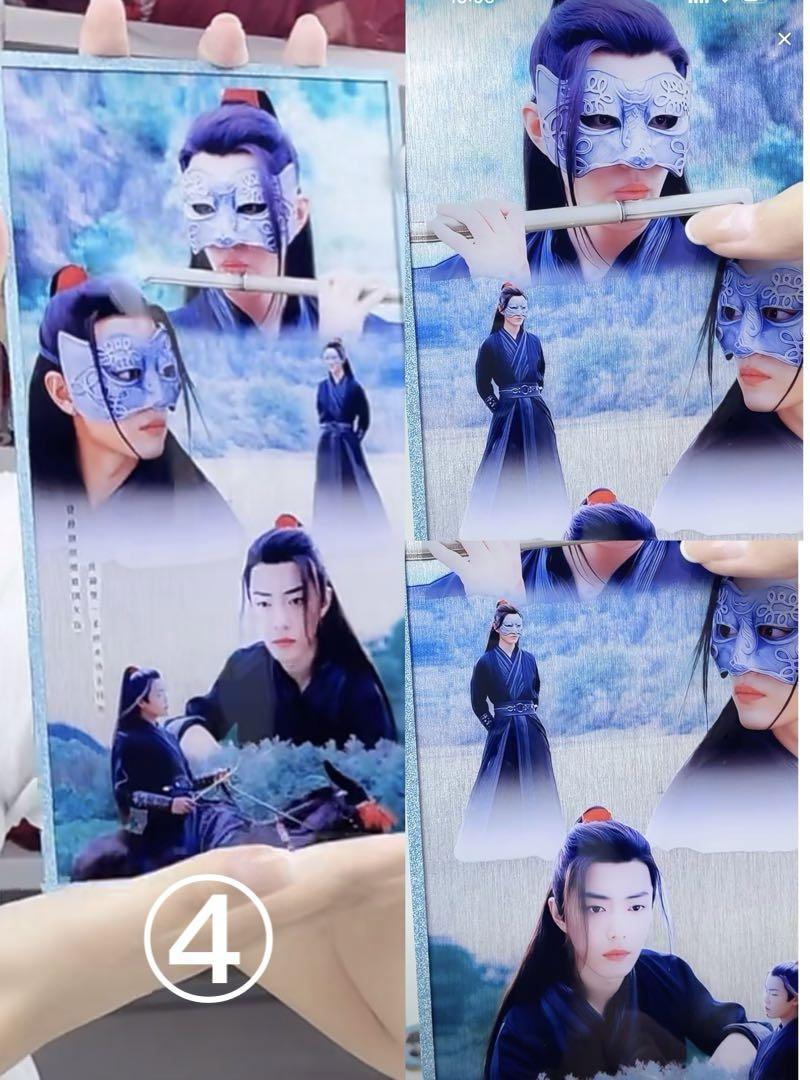 王一博 肖戦 陳情令 A5 特殊加工アクリル色紙❣️ ロング