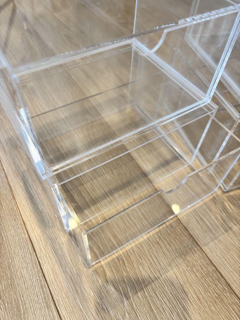 無印良品 MUJI アクリルケース アクセサリー収納 小物ケース 6点セット