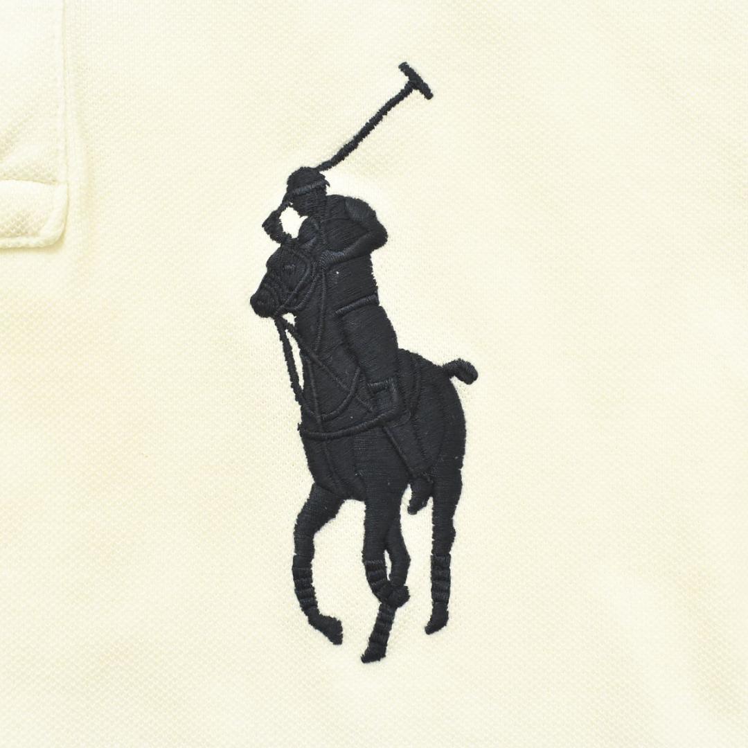 【ビックポニー】 POLO ラルフローレン 半袖 刺繍 ポロシャツ XS 白
