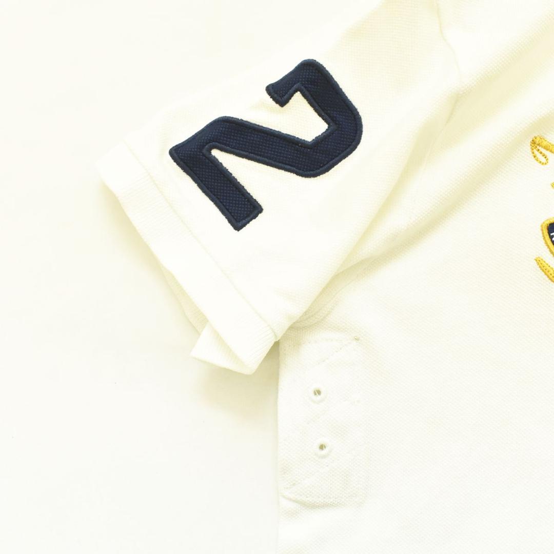 【ビックポニー】 POLO ラルフローレン 半袖 刺繍 ポロシャツ XS 白