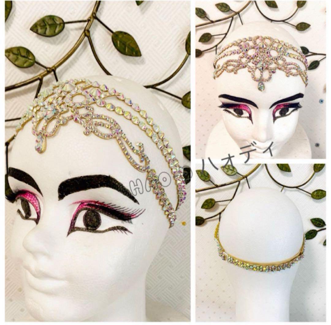 新品★ヘアアクセサリー★オーロラストーン★社交ダンス★サルサ★パーティー