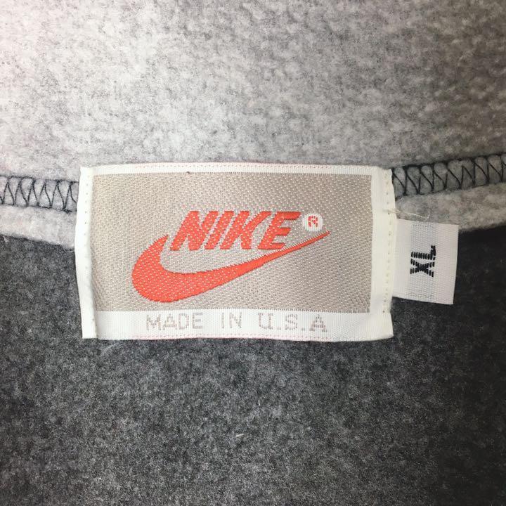 新入荷 ハーフジップ ナイキ NIKE 【入手困難】90s フリース 銀タグ 終売品 【入手困難】90's 銀タグ ネイビー プルオーバー スウェット NIKE スウェット