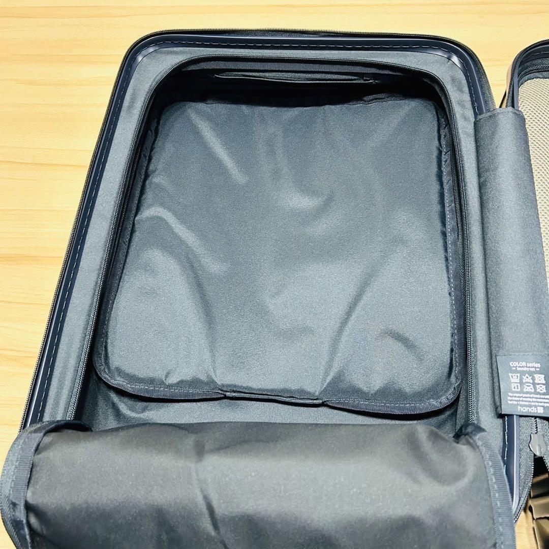 東急ハンズ　hands + スーツケース　35L MDBL フロント