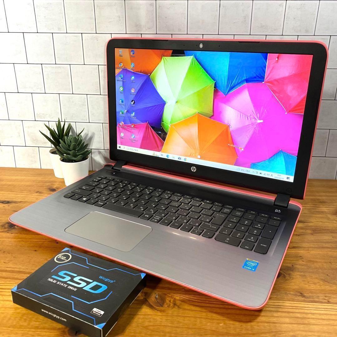 送料無料数量限定 HPPavilionピーチピンク☘新品SSD512GB/メモリ8GB