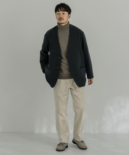 【美品】『UR TECH』起毛ノーカラー2Bジャケット