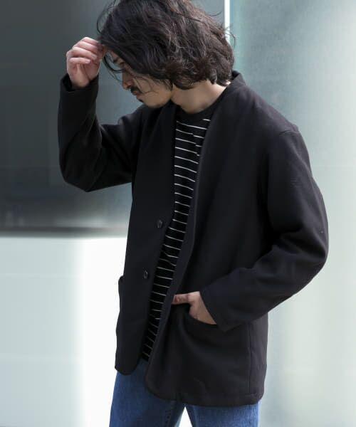 【美品】『UR TECH』起毛ノーカラー2Bジャケット