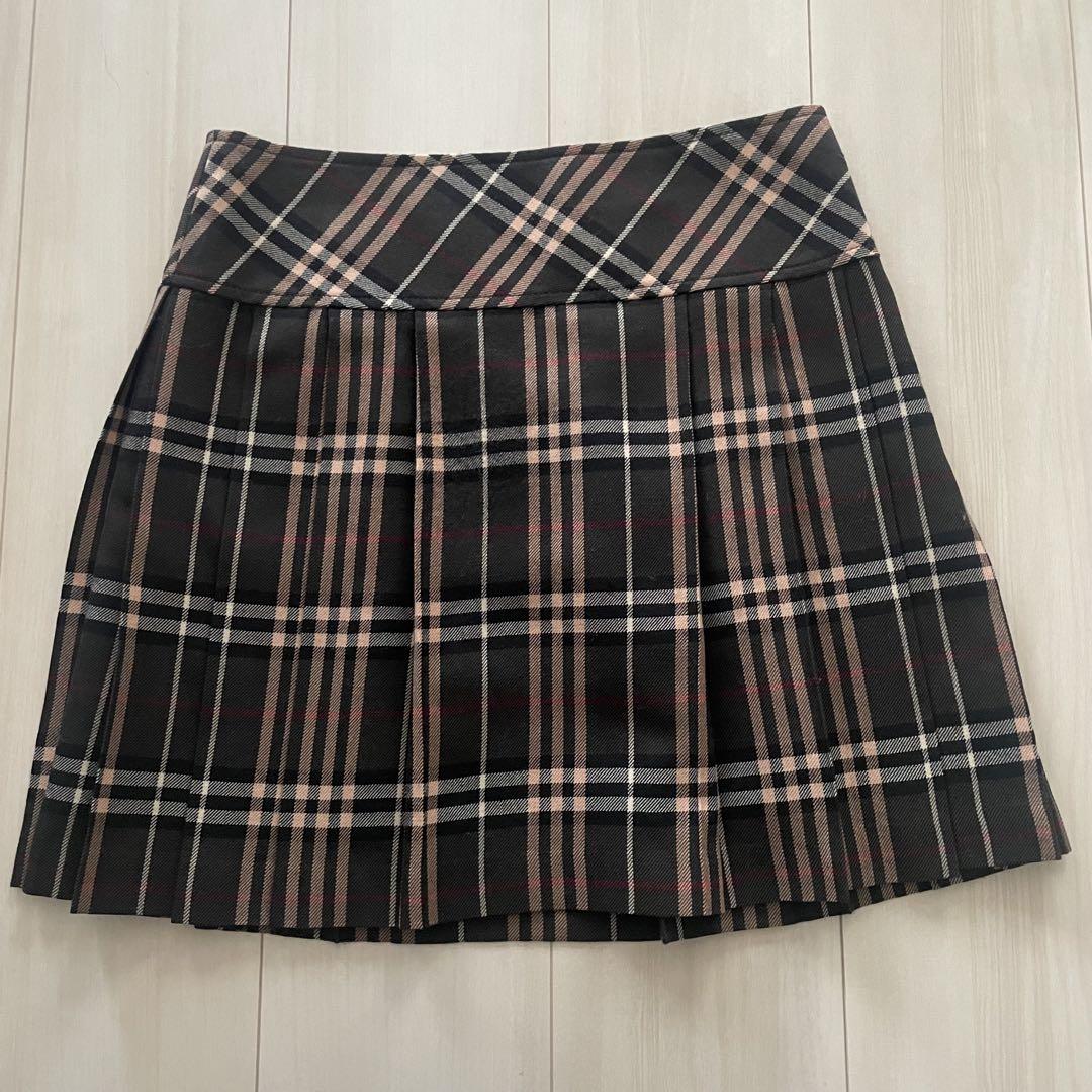 Burberry バーバリーブルーレーベル プリーツミニスカート サイズ36