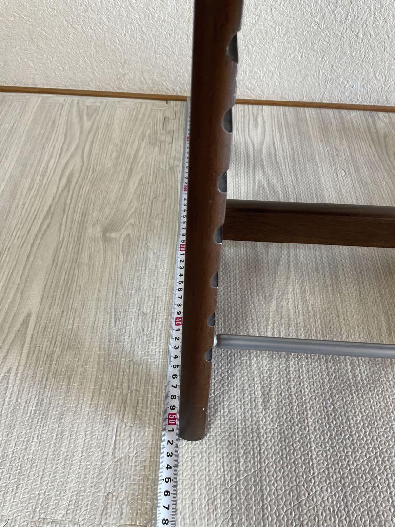 大和屋　すくすくチェアプラス　ダークブラウン　テーブル付