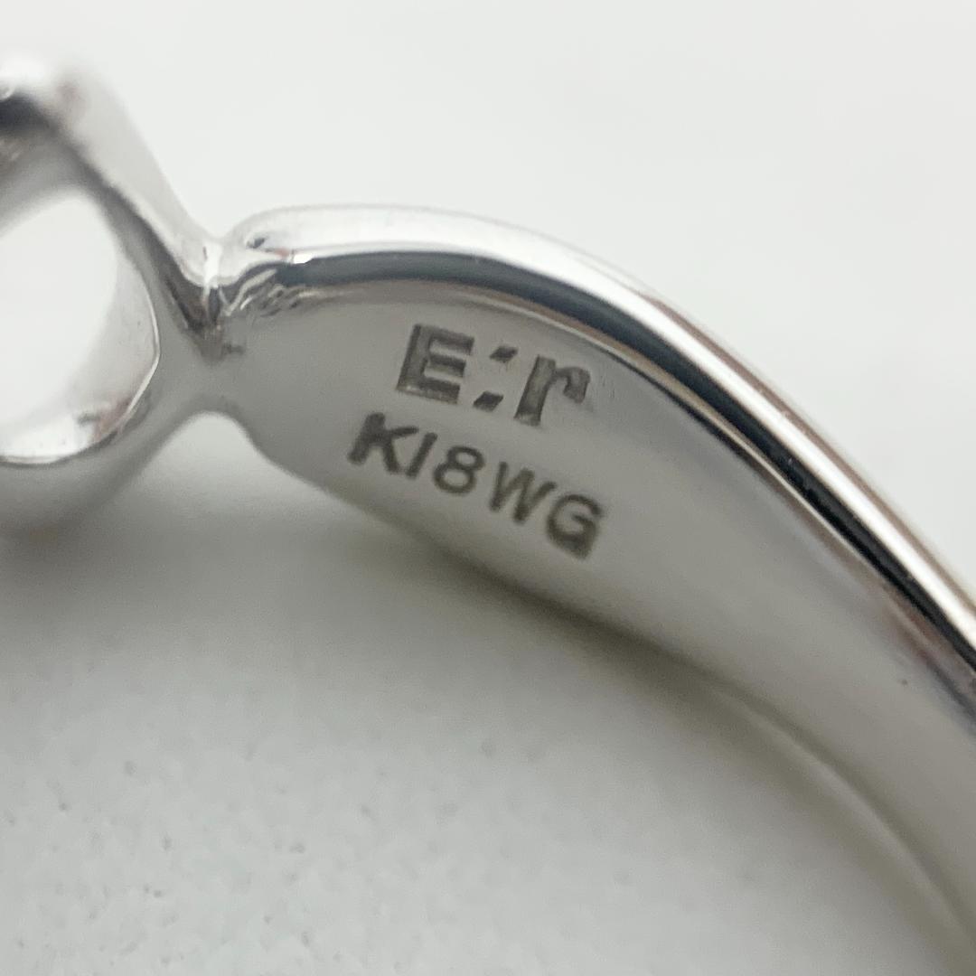 K18WG サファイヤ トルマリン リング 10号 4.2g 3418106