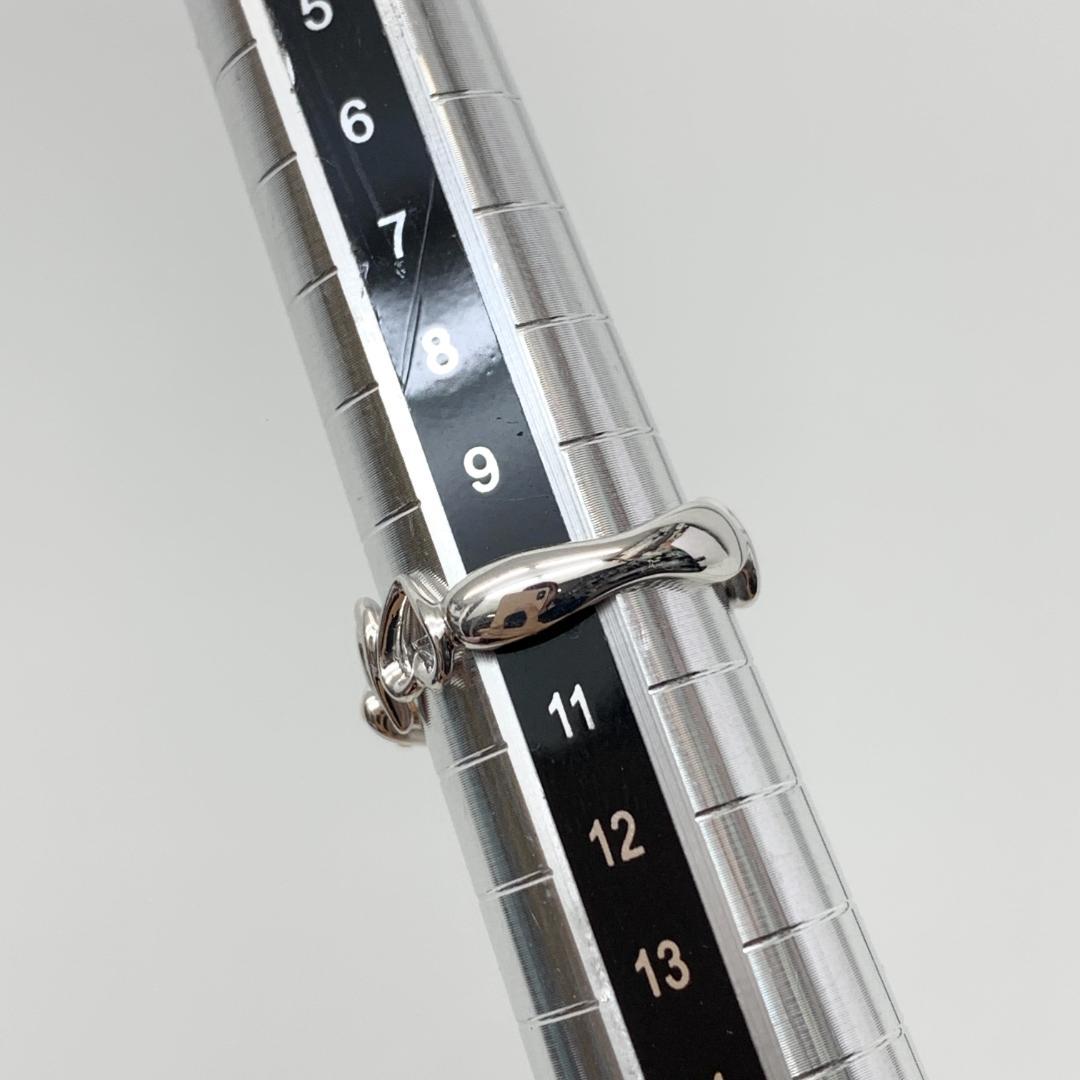 K18WG サファイヤ トルマリン リング 10号 4.2g 3418106