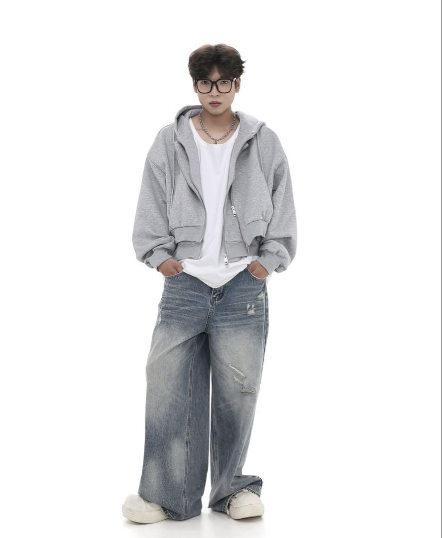 【QS86】zip hoodie