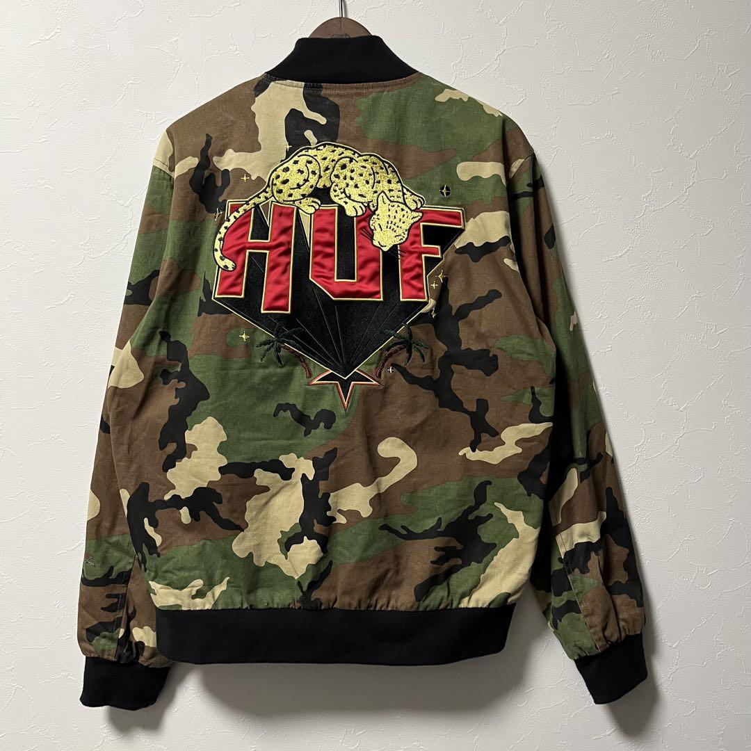 HUF ハフ MA-1ジャケット 迷彩柄 Lサイズ