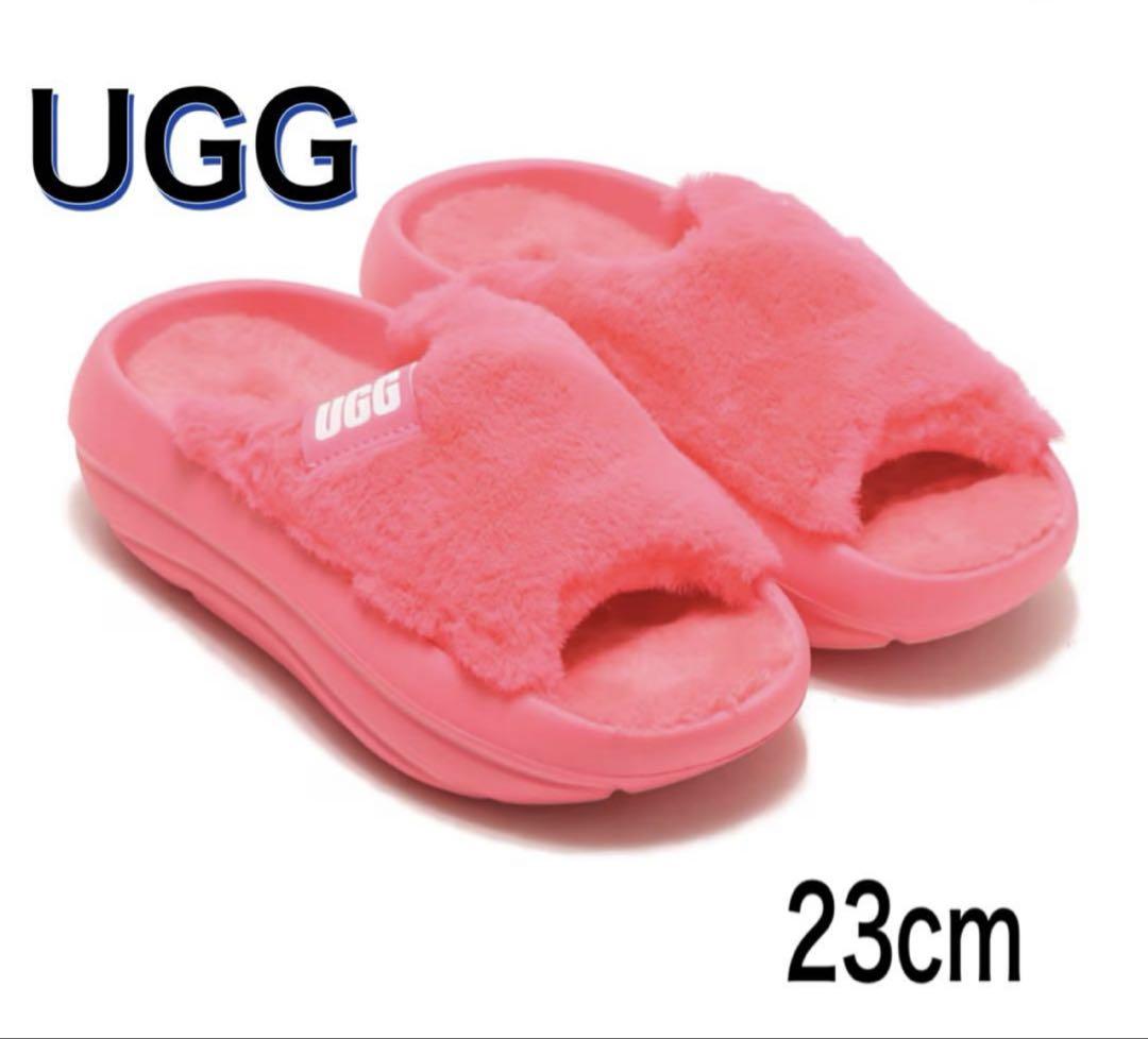UGG - UGG ピンクファーサンダルの通販 by 33｜アグならラクマ