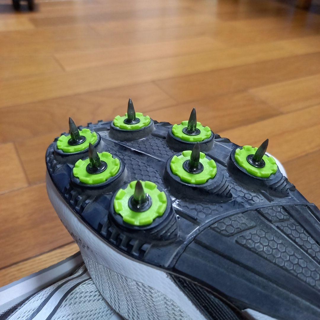 【美品】Mizuno スパイクシューズ ホワイト 7スパイク