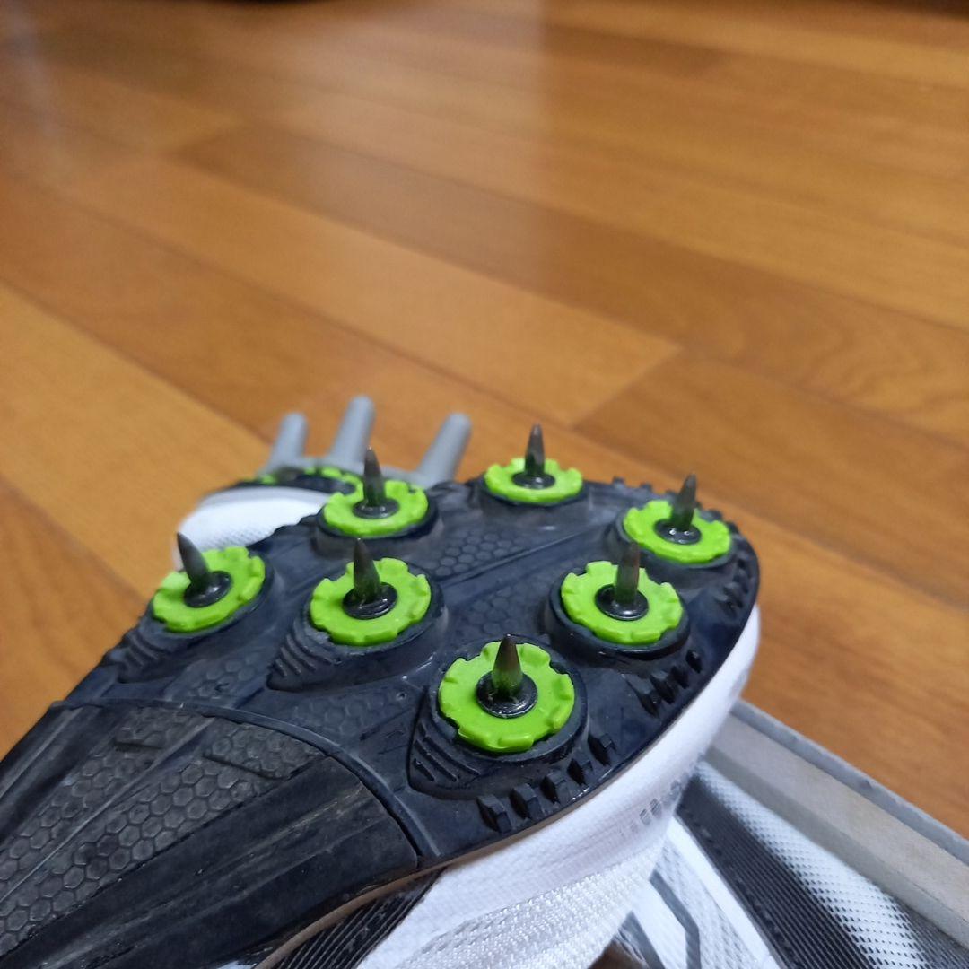 【美品】Mizuno スパイクシューズ ホワイト 7スパイク