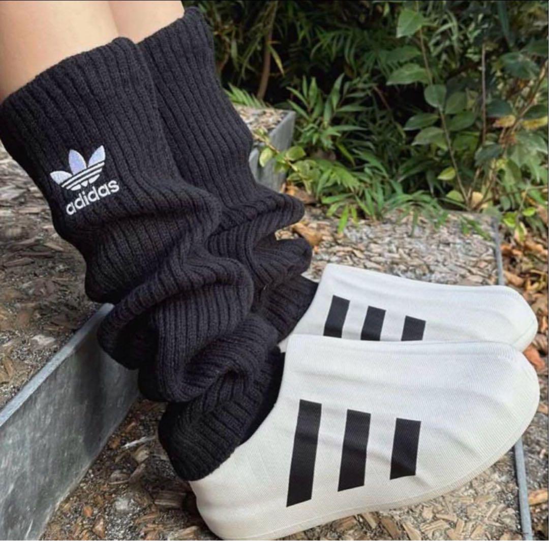 adidas レッグウォーマー 黒 ブラック 日本完売品
