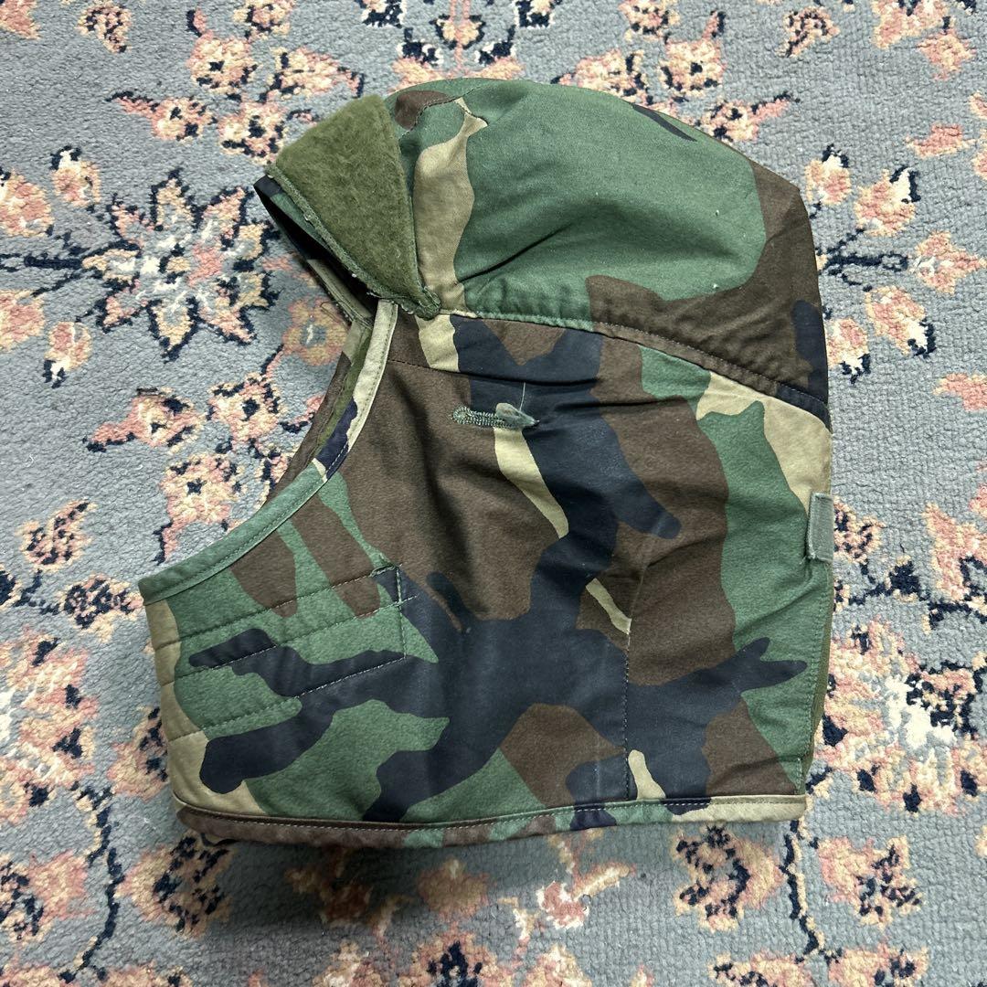 80s 米軍 U.S.ARMY ウッドランドカモ バラクラバ キャップ